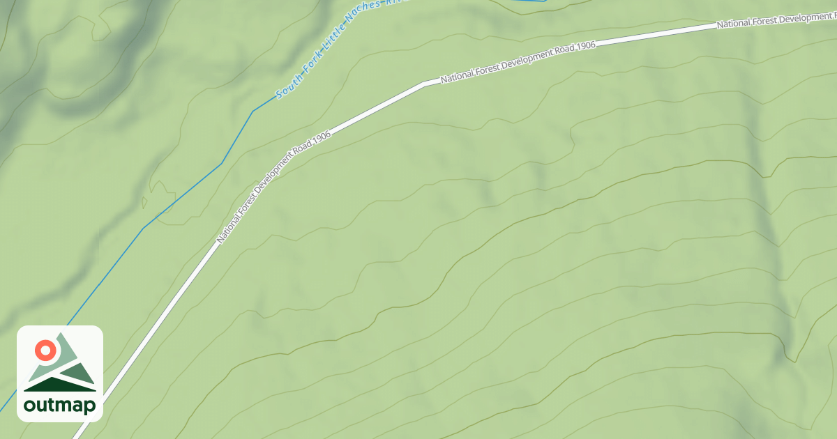 Map of SOUTH FORK LITTLE NACHES