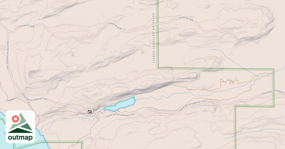 Map of David Dill-Arrowhead State Trail