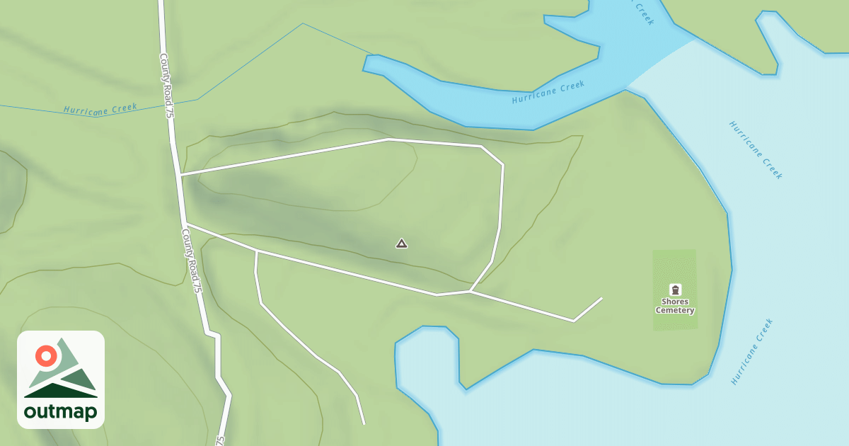 Map of SHORES LAKE PICNIC AREA