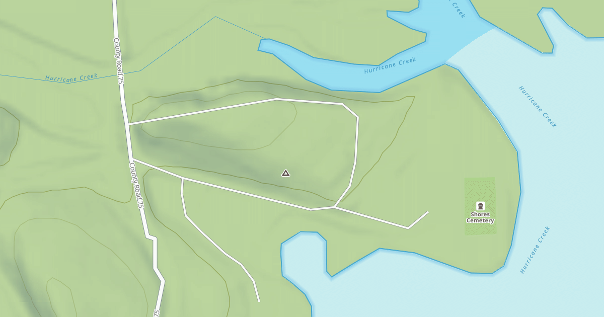 Map preview of SHORES LAKE PICNIC AREA