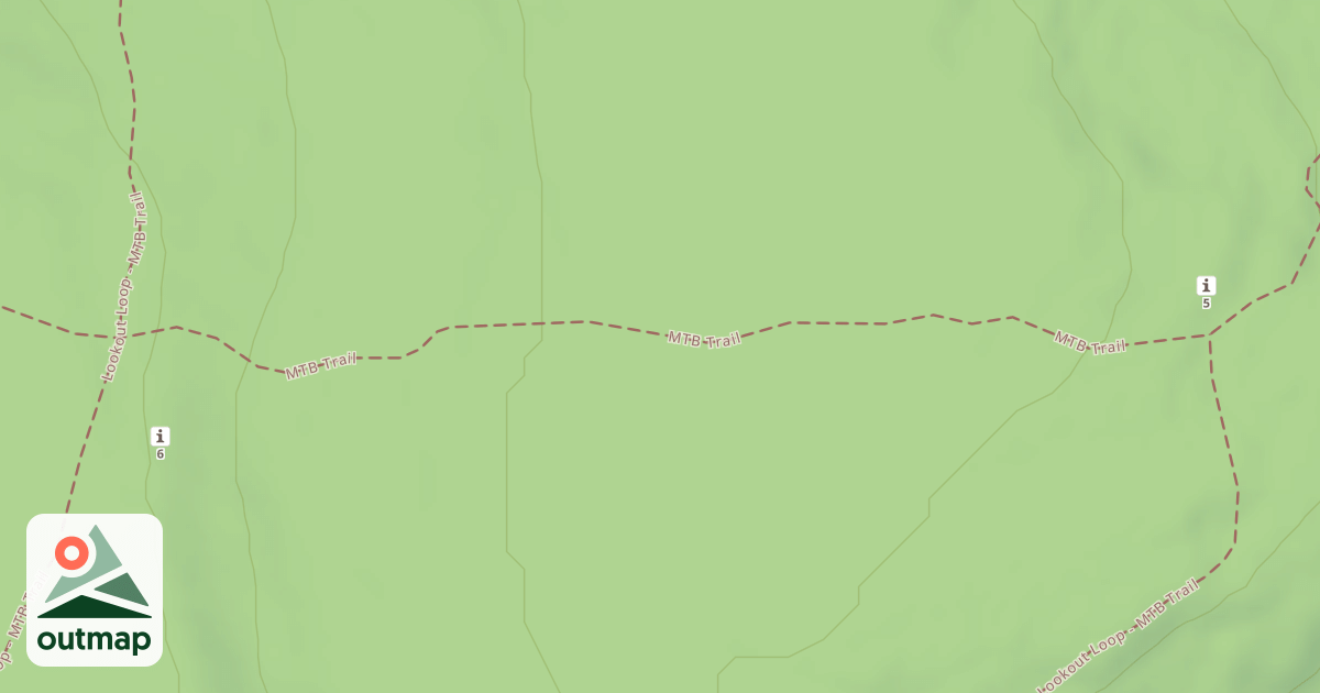 Map of Blue Knob State Park Trails