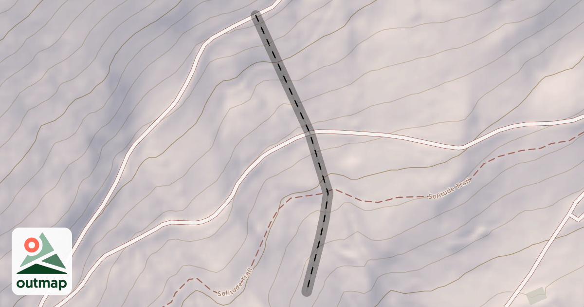 Map of Solitude Gully