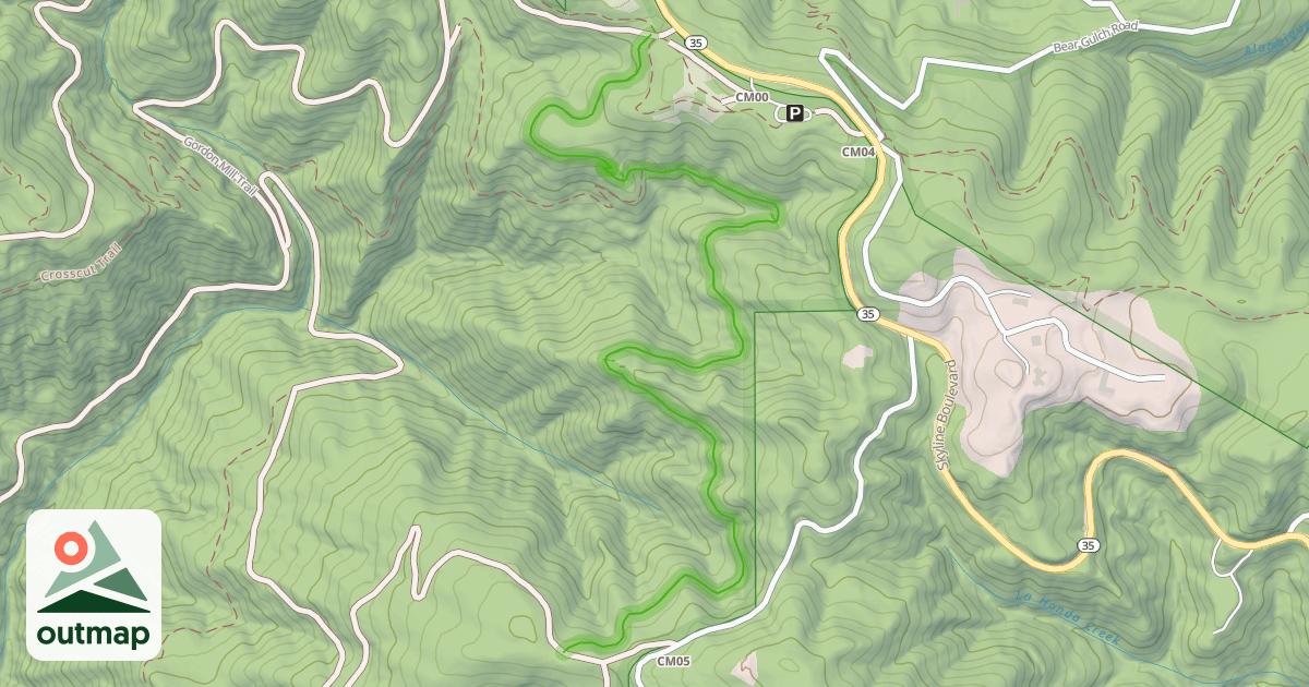 Map of Oljon Trail