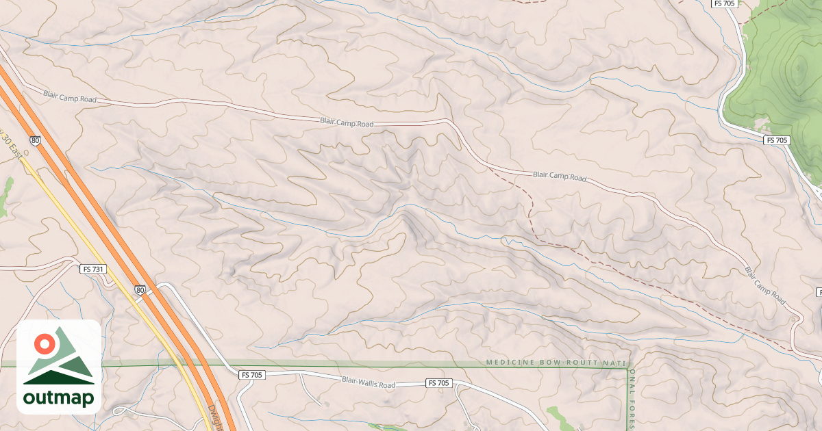 Map of BLAIR CAMP SPUR G