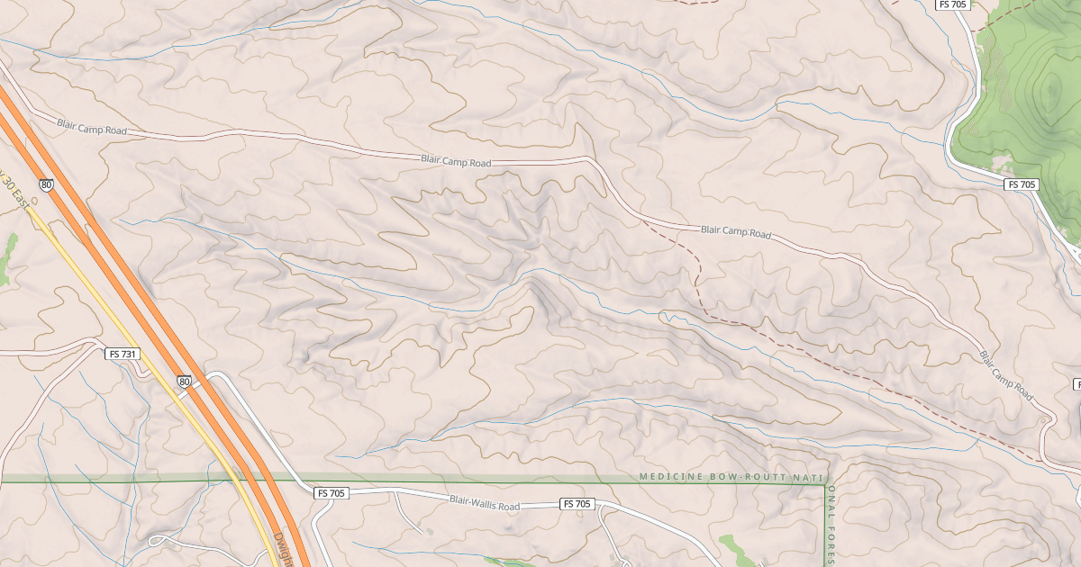 Map preview of BLAIR CAMP SPUR G