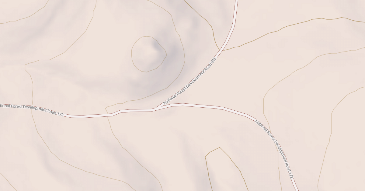 Map preview of CHICKEN CREEK RD CUTOFF