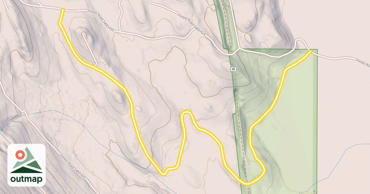 Map of Dave's Trail