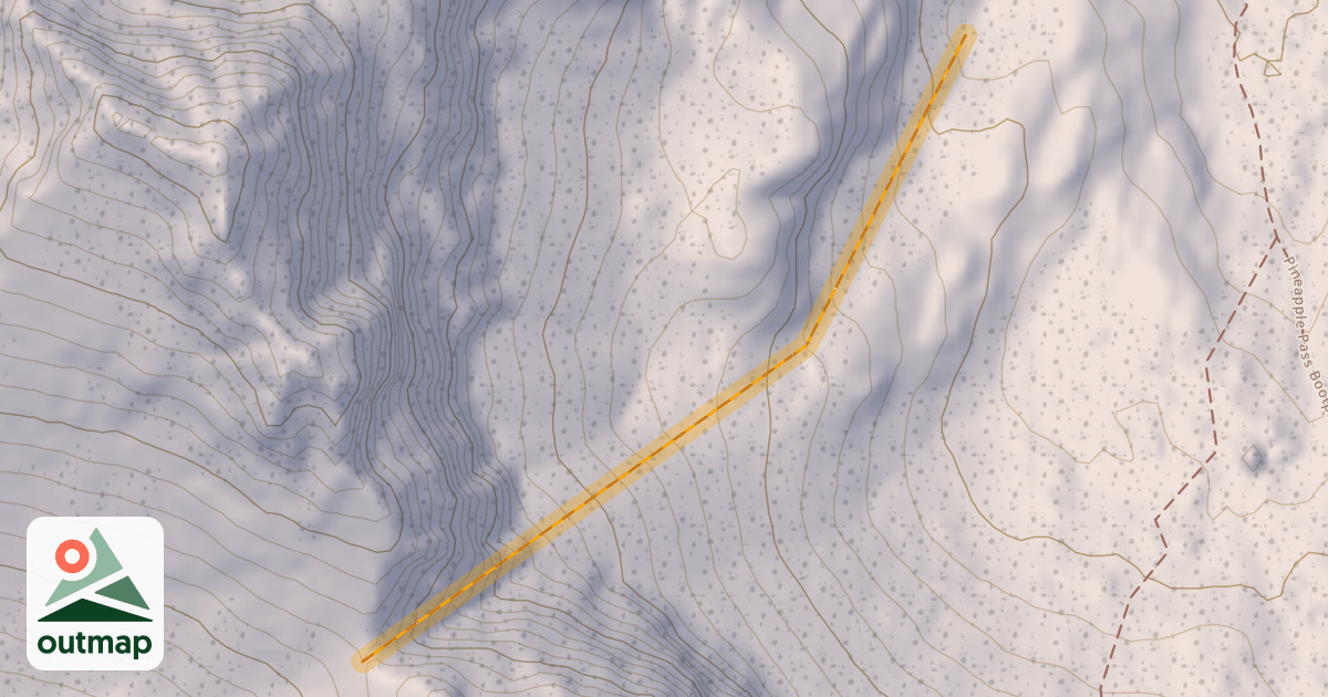 Map of Hemlock couloir