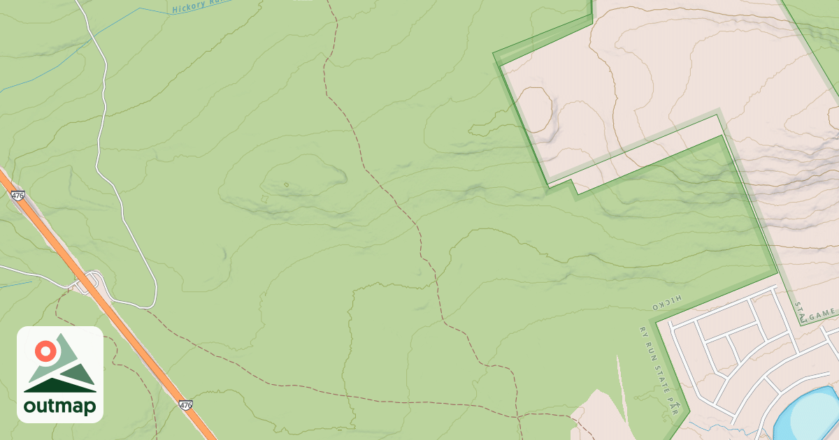 Map of Hickory Run State Park Trails