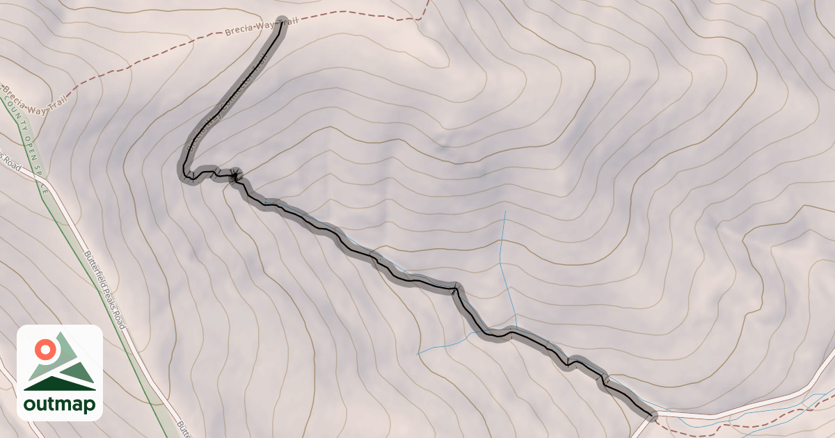 Map of Brecia Way Connector Trail