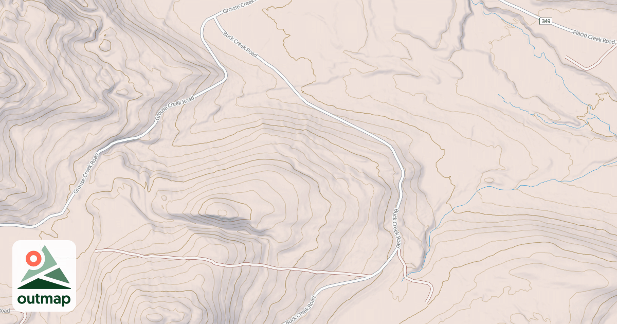 Map of BUCK CREEK
