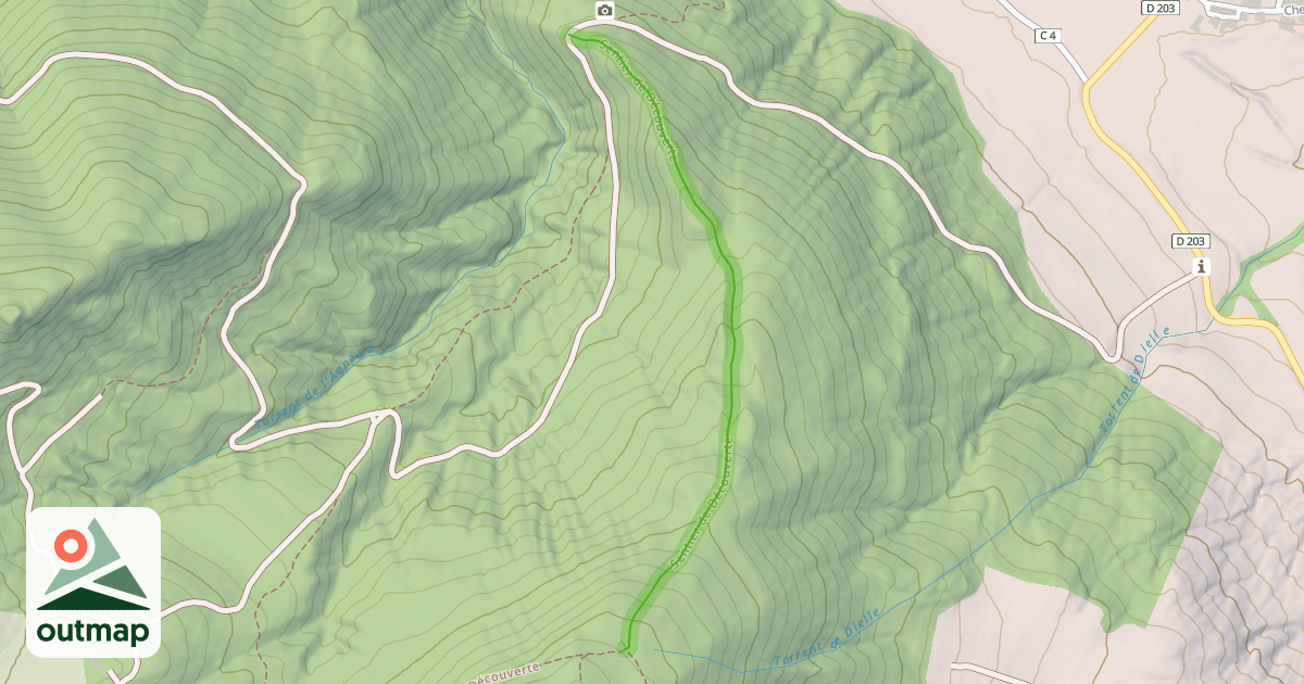 Map of Sentier de Découverte