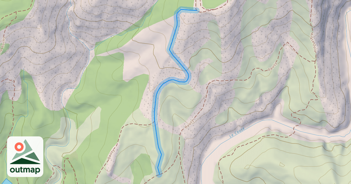 Map of La Cause DH