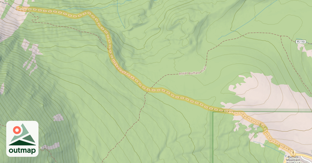 Map of Buffalo Cabin Trail