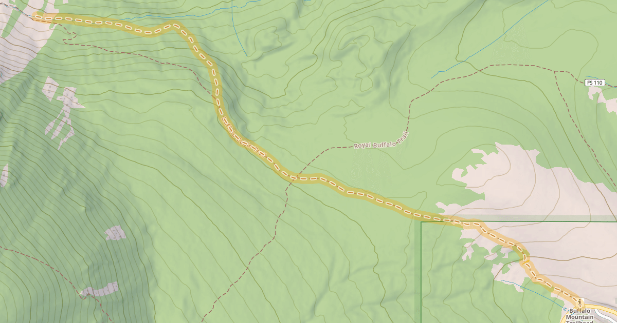 Map preview of Buffalo Cabin Trail