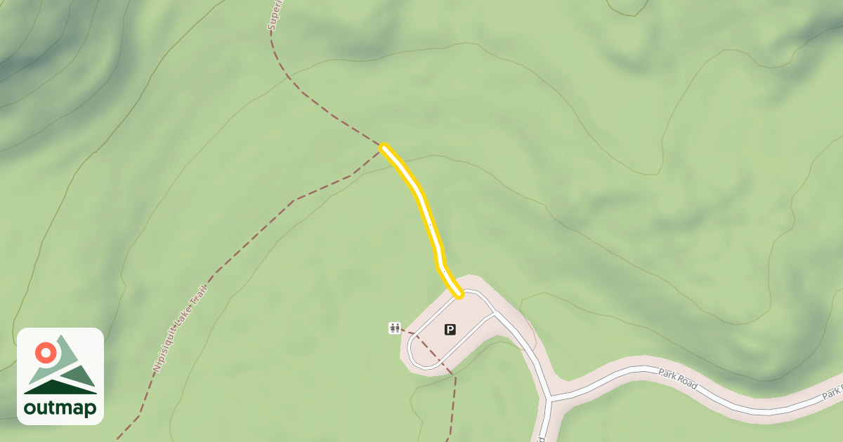 Map of Superior Hiking Trail spur