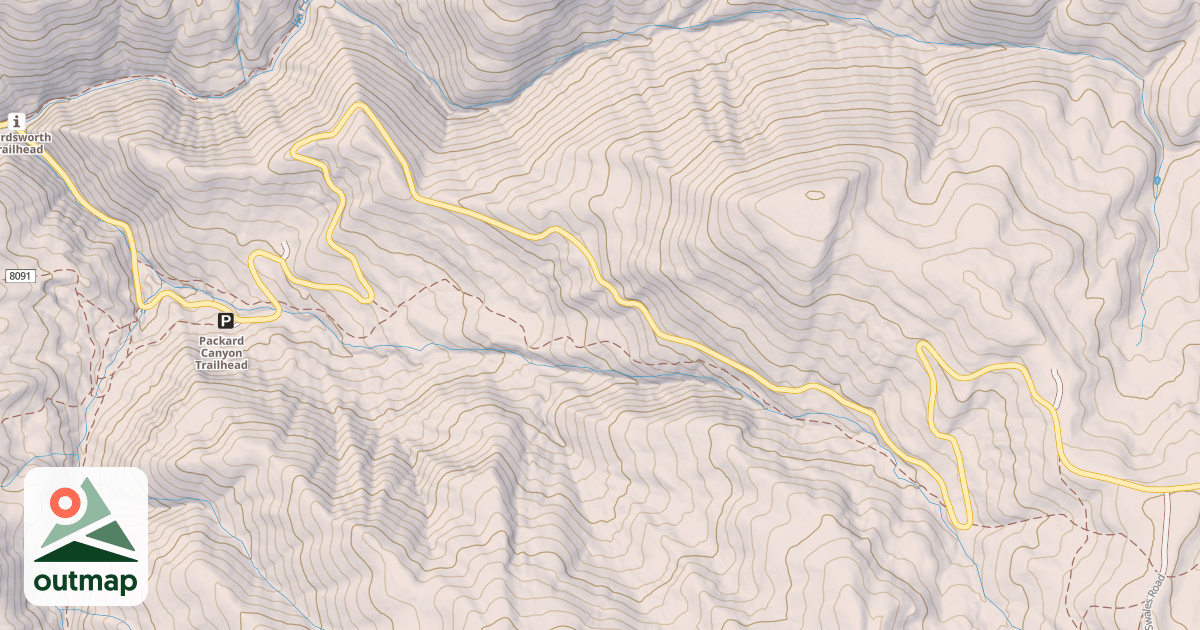 Map of HOBBLE FORK CANYON