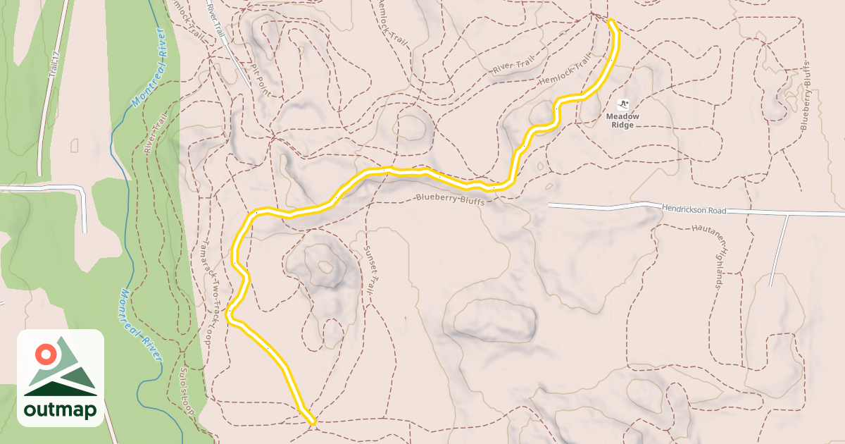 Map of Sunset Trail