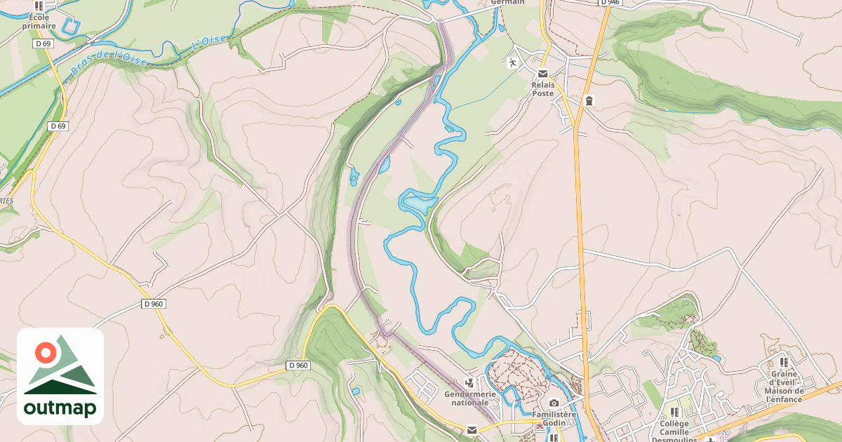 Map of Axe Vert de Thierache