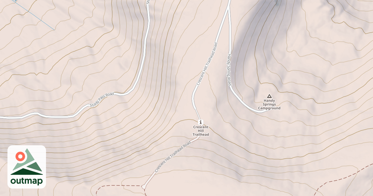Map of CRESENT HILL TRAILHEAD