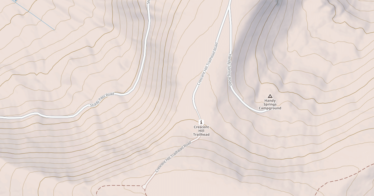 Map preview of CRESENT HILL TRAILHEAD