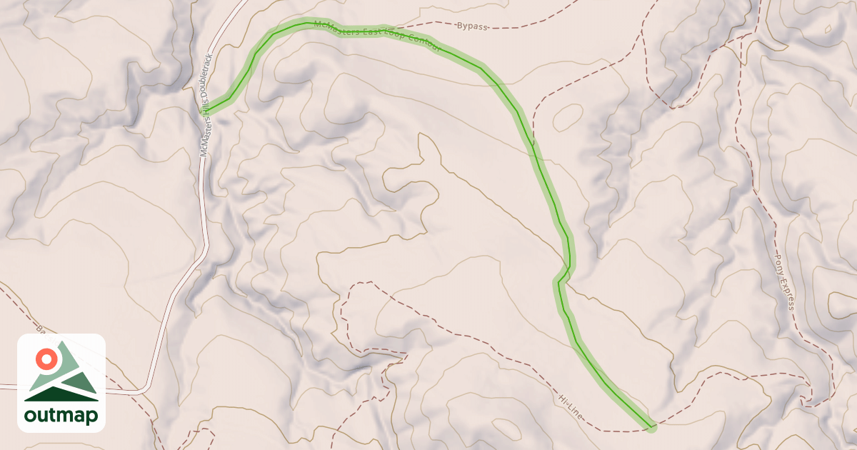 Map of McMasters East Loop Contour