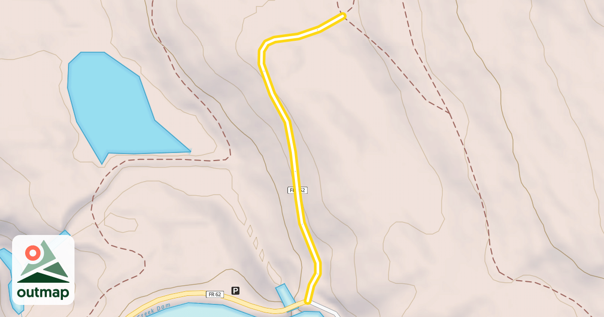 Map of Lower Wildhorse Lick Trail