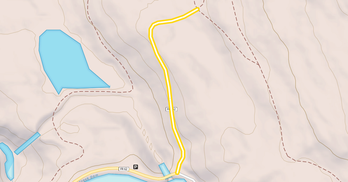 Map preview of Lower Wildhorse Lick Trail