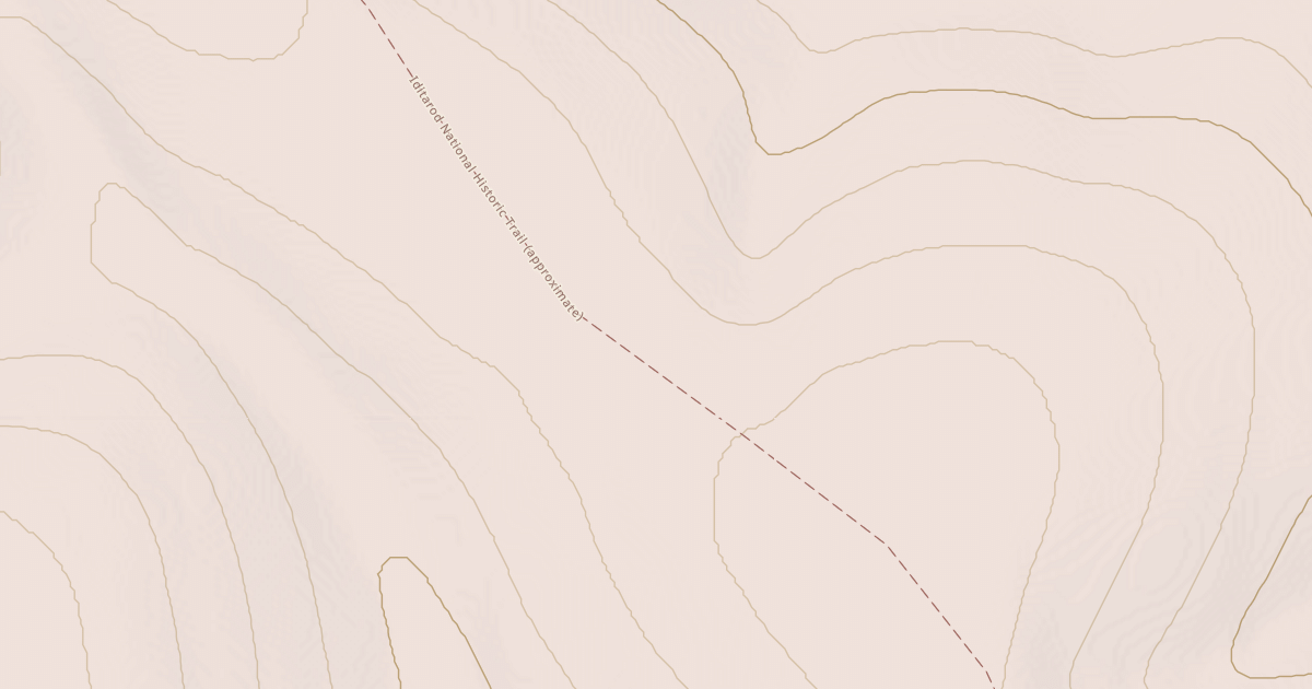 Map preview of Willow to Nome Winter Trail