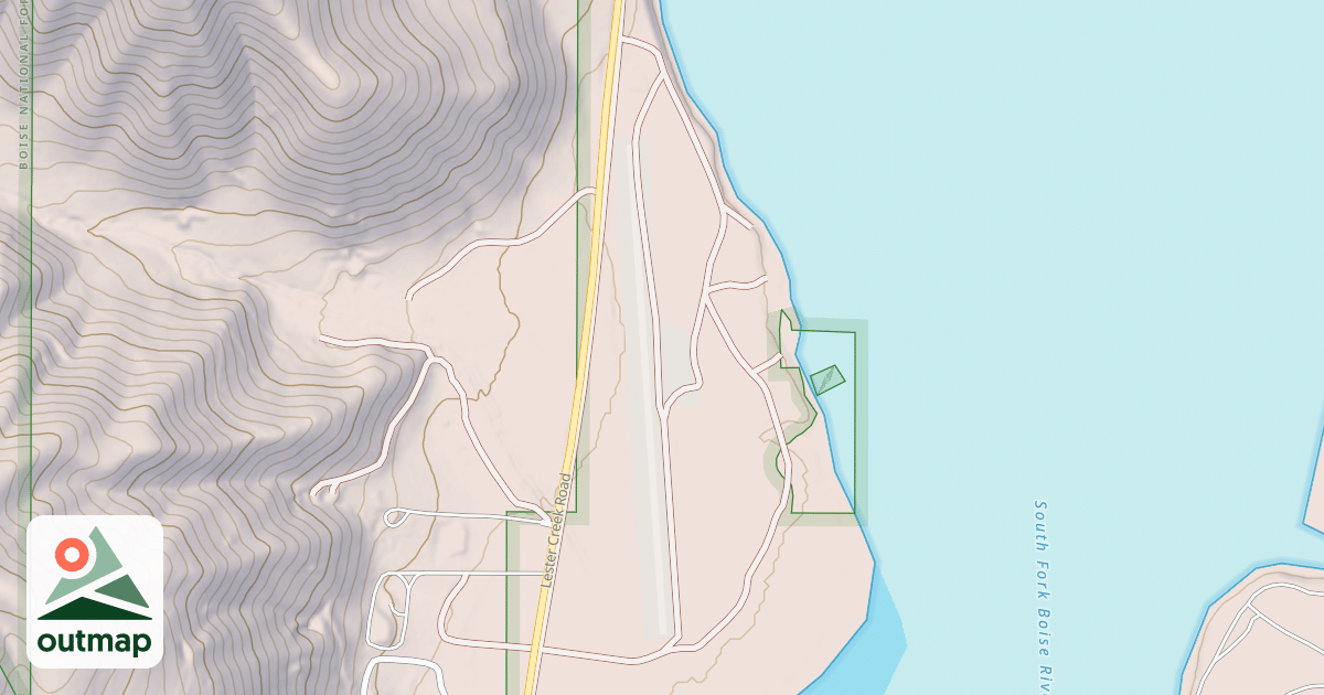 Map of PINE AIRSTRIP