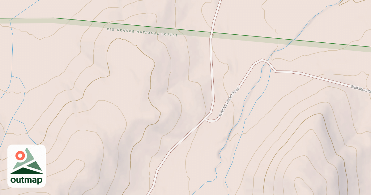 Map of SANDERSON