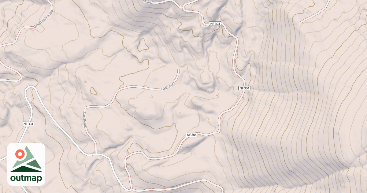 Map of ANDERSON RESERVOIR