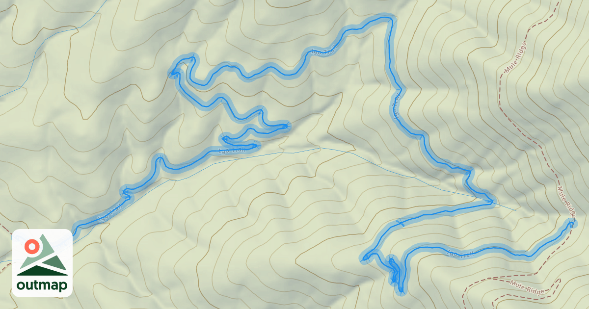 Map of Igo Trail