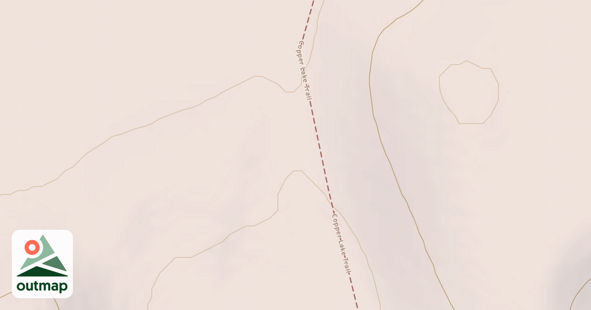 Map of Copper Lake Trail