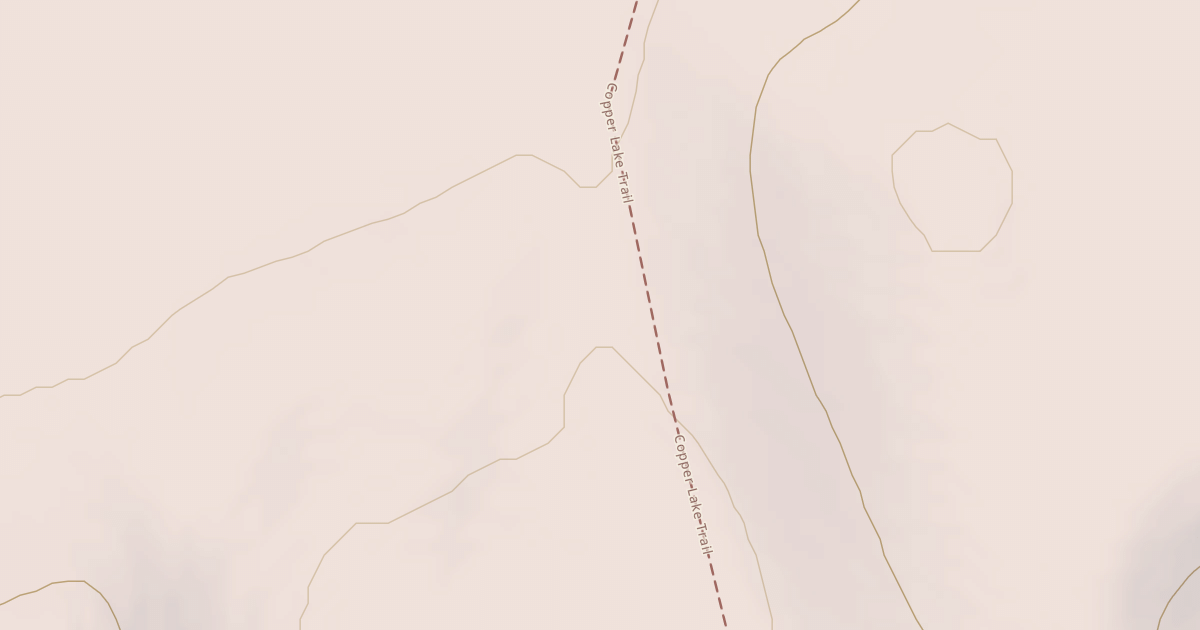 Map preview of Copper Lake Trail