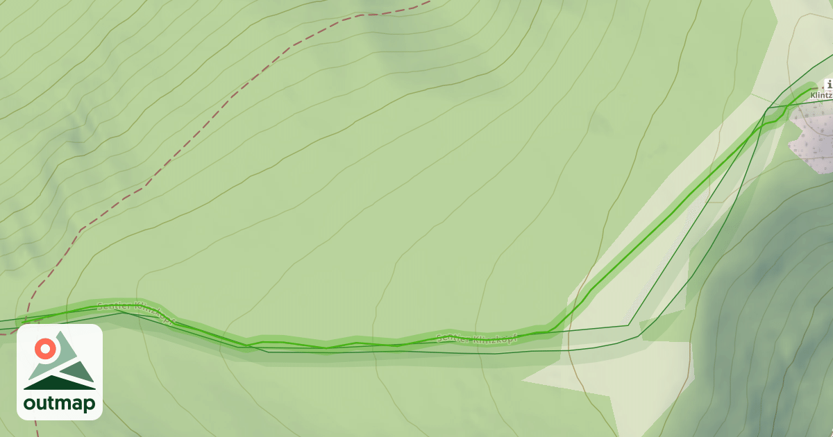 Map of Sentier Klinzkopf