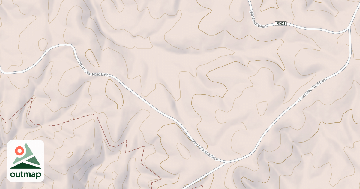 Map of SCOTT LAKE EAST