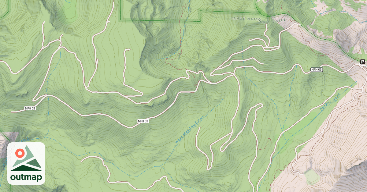 Map of BARKER PASS