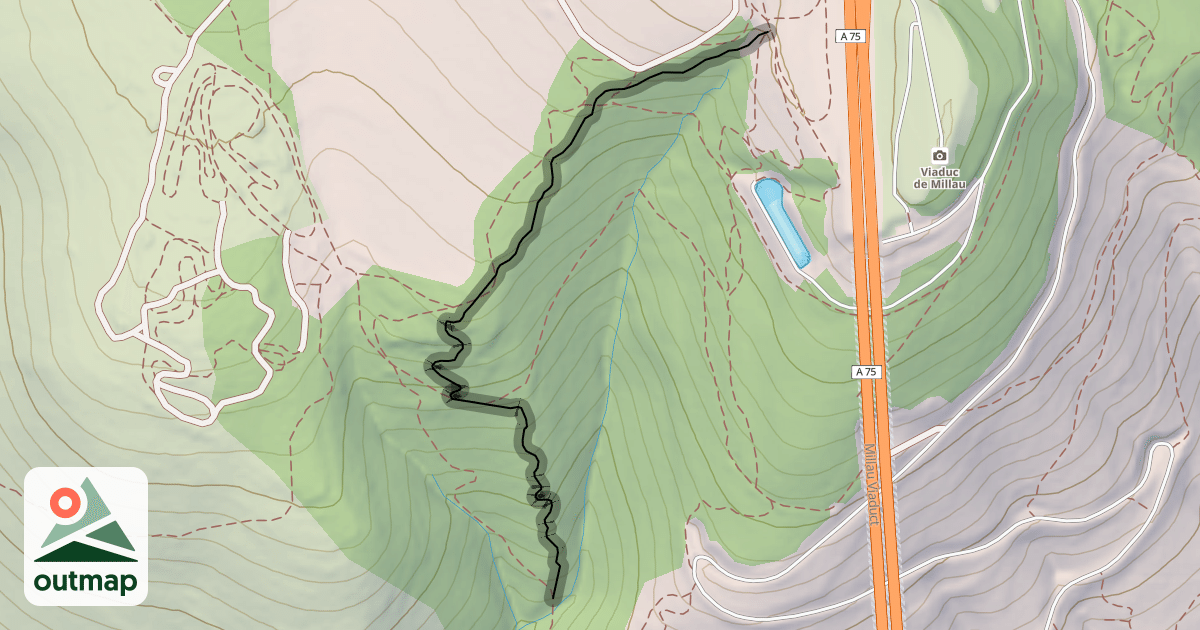 Map of La Monotrace