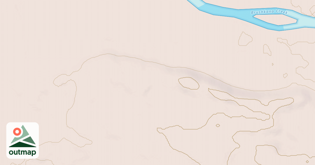 Map of Brushkana Creek
