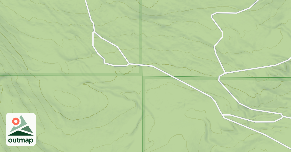 Map of SOUTH HALL MOUNTAIN A