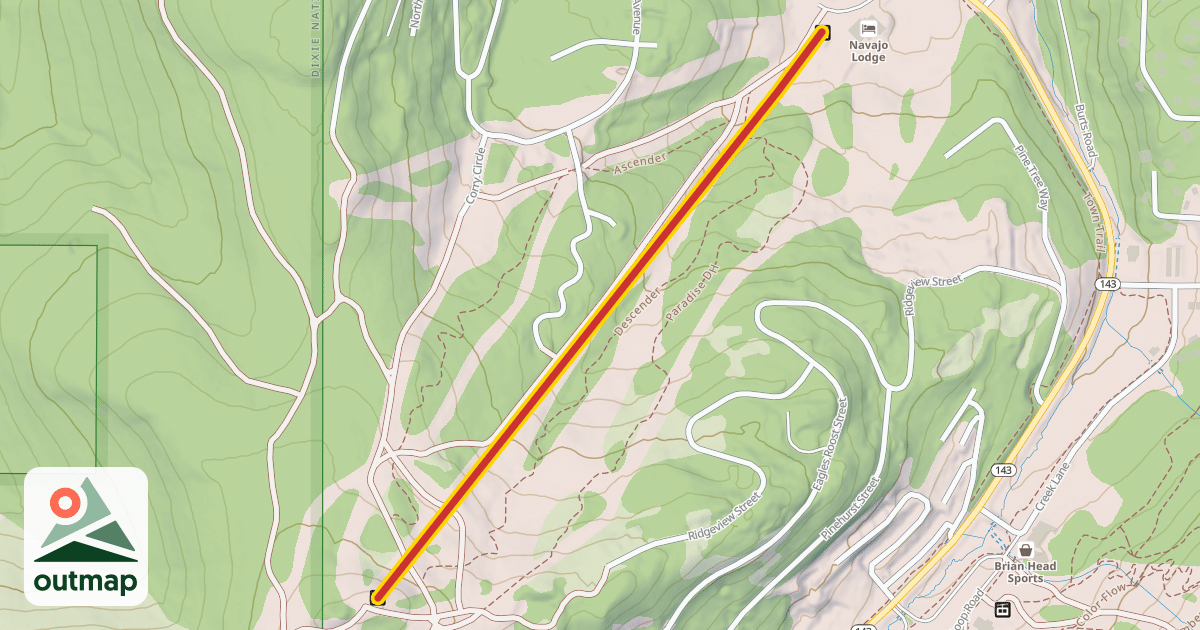 Map of Navajo Express