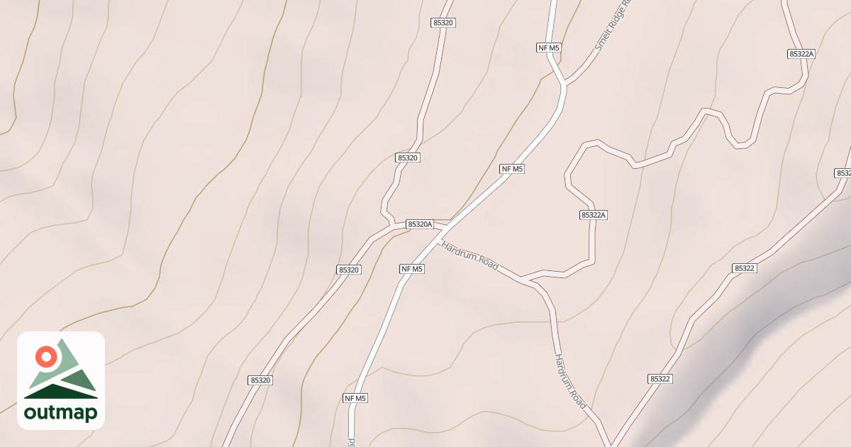 Map of NORTH TROUGH SPUR A