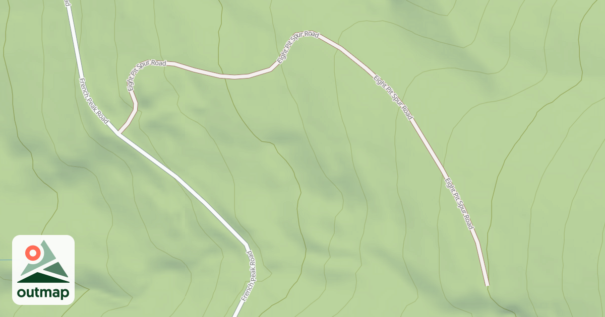 Map of EIGHT PIT SPUR