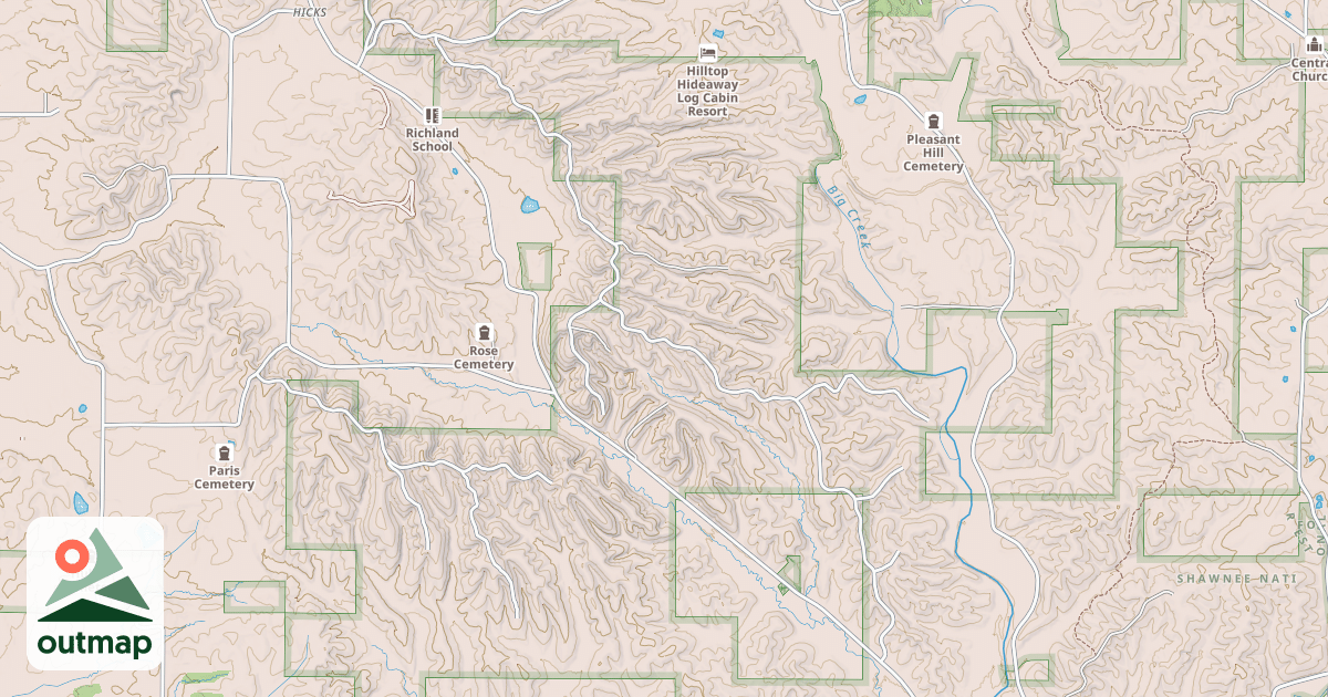Map of RICHLAND RIDGE RD