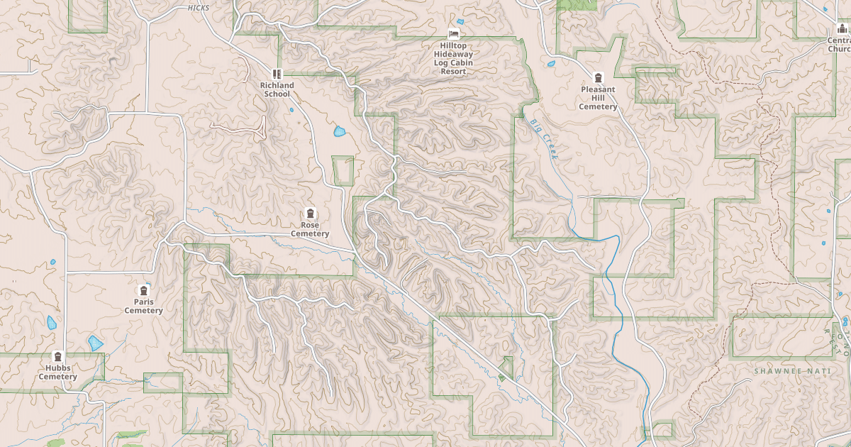 Map preview of RICHLAND RIDGE RD