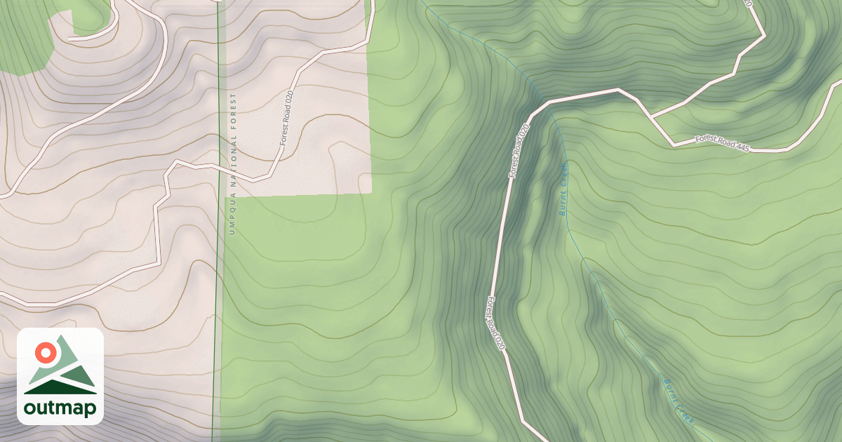 Map of BURNT MTN THIN T.S.