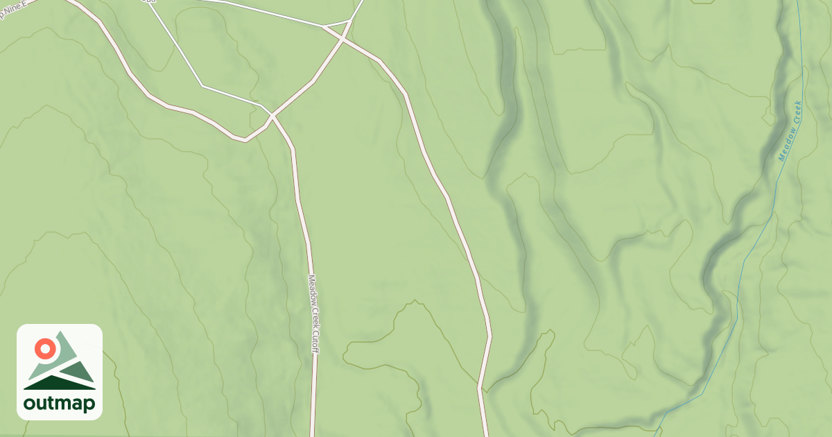 Map of MEADOW CREEK CUTOFF C