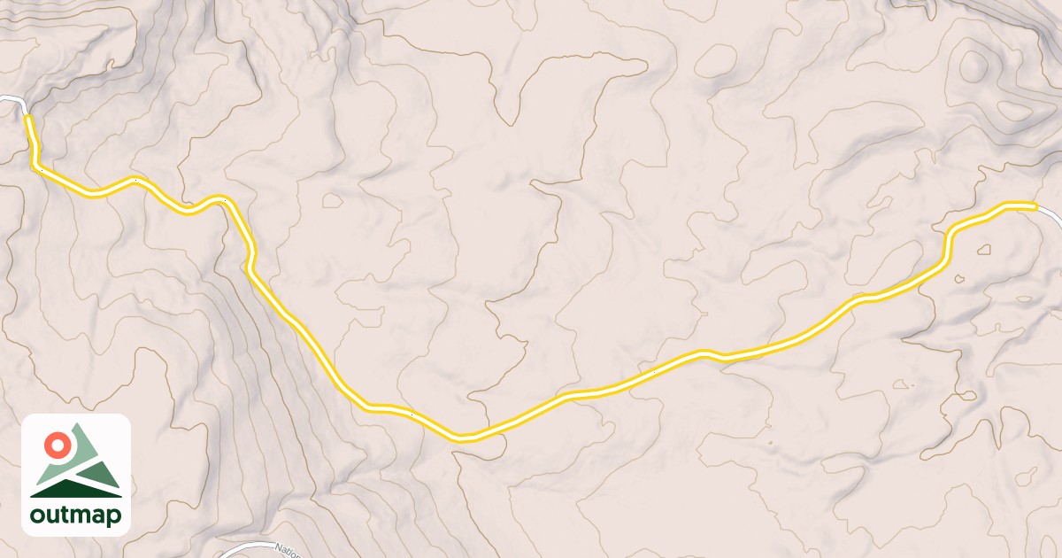 Map of National Forest Development Road 1921