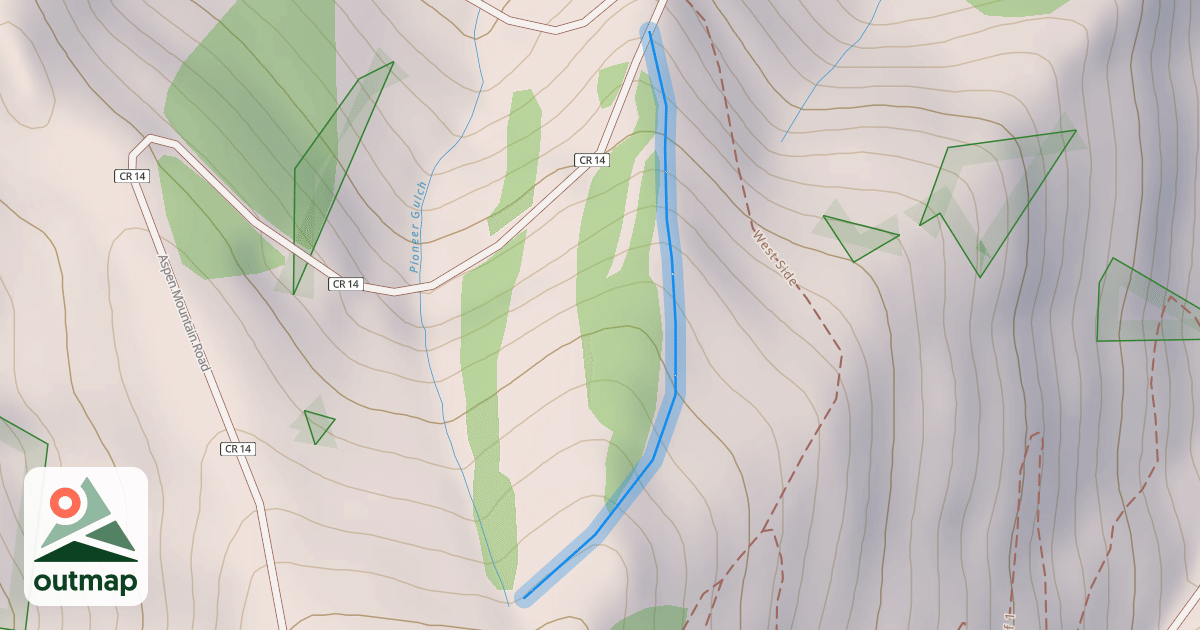 Map of Gene Reardon's Run